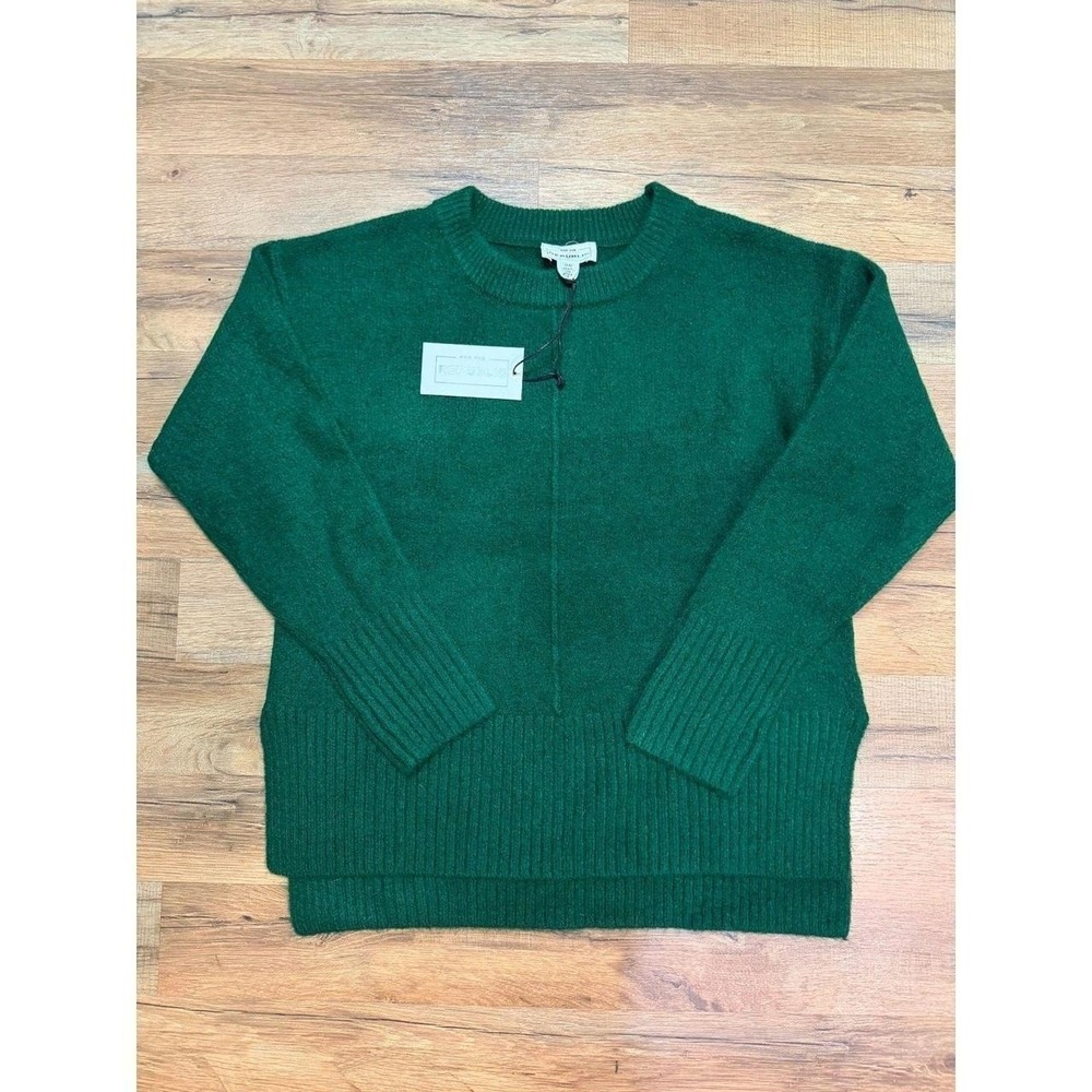 Emerald Green Sweater Tunic NWT Republic M Wool Blend‎ Preppy Old Money Chic